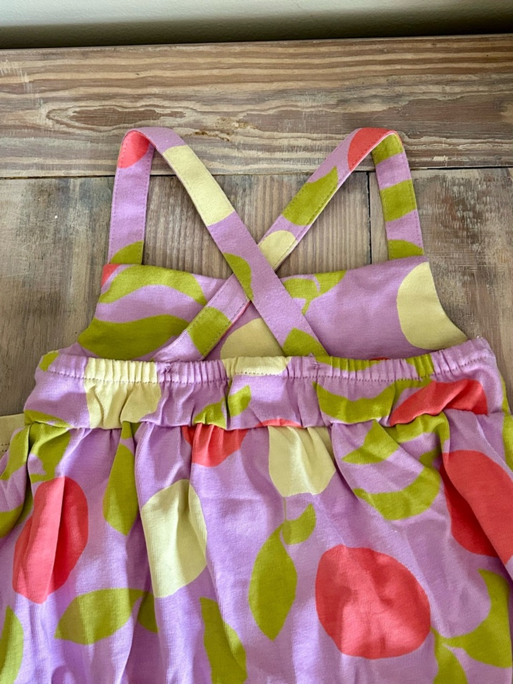 Hanna Andersson Citrus Sunshine on Tea Rose Crossback Sundress ☀️🆕 - Picture 6 of 8